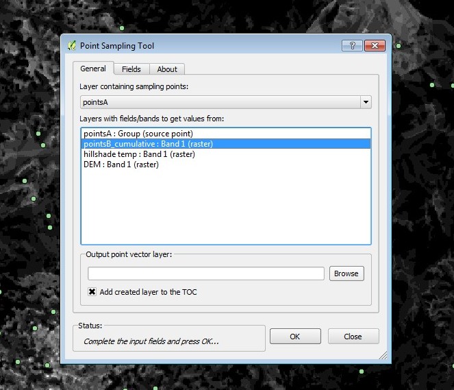 point sampling tool